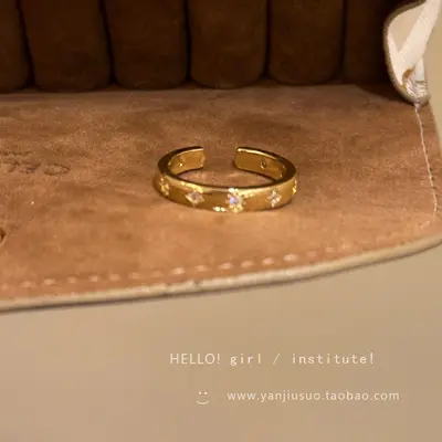 Open Ring for Women, Sparkling Rhinestone, Delicate Design - 7