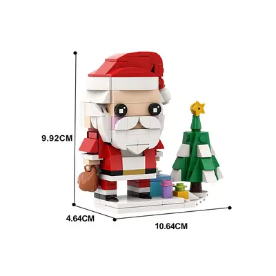 MOC Noel Yapı Taşı Oyuncak Seti, Torbalı DIY Noel Süsü - 4