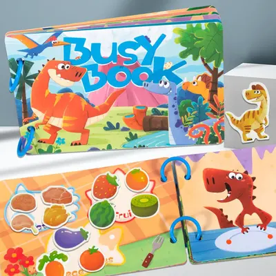 Çocuk sessiz kitabı, bebek konsantrasyon ve bilişsel gelişim eğitim oyuncağı - 10