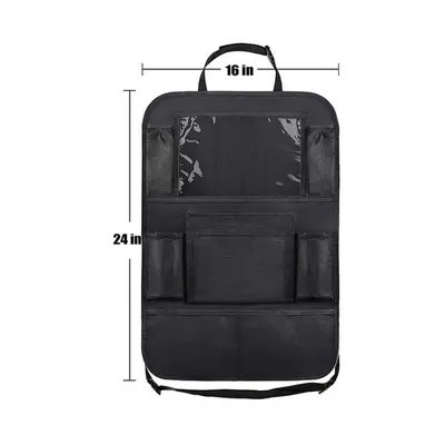 600D Oxford Fabric Car Seat Back Organizer Storage Bag - 7