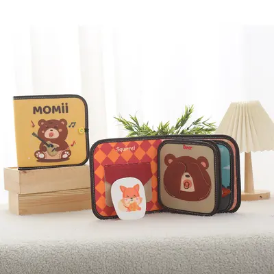 Montessori Keçe Bez Sessiz Kitap Gökkuşağı 3D Stereo Erken Eğitim - 13