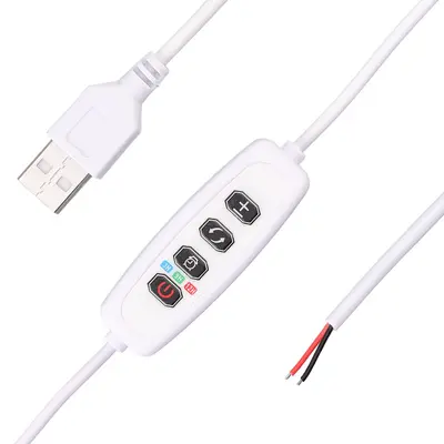 Zweifarbiges stufenloses Dimmer-Schalterkabel für Pflanzenlampen, Rot und Blau