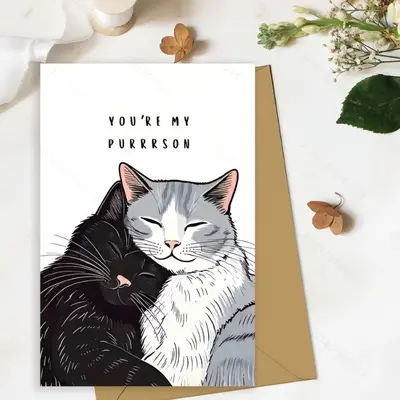 Funny Birthday Card with Envelope, Humorous Text Prank Card