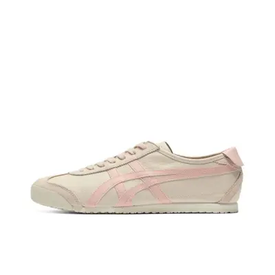 Onitsuka Tiger MEXICO66 Agan Shoes Lotus Pink Women's Sports Flat Casual Low-Top White Shoes Casual White Shoes