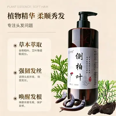 Platycladus Leaf and Ginger Shampoo, Oil Control and Anti-Dandruff - 3