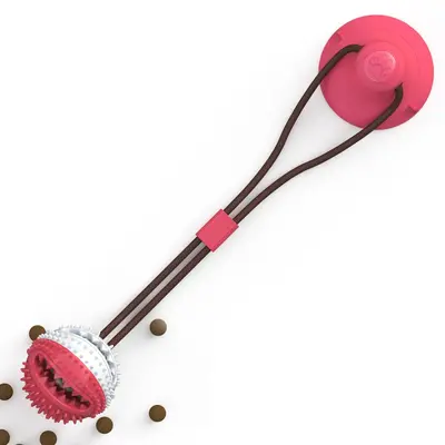 Bite-Resistant Suction Cup Ball Dog Toy - 8