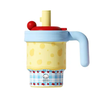 Bichar Portable Office Thermos Cup with Handle and Straw - 5