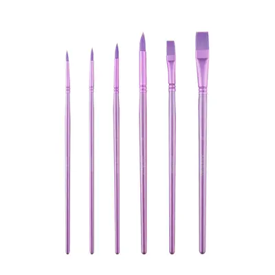 Nylon Pinselset mehrere Größen Kunstmalerei - 8