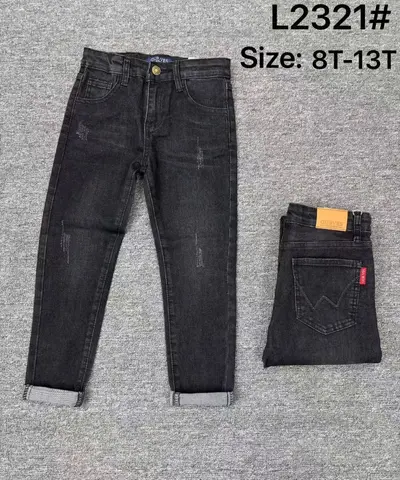 Boys' Jeans, Ages 8-13, Soft Fabric, Spring and Autumn - 7