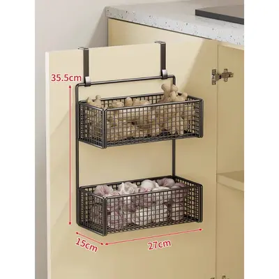Kitchen storage shelf, wall-mounted, spice box - 8