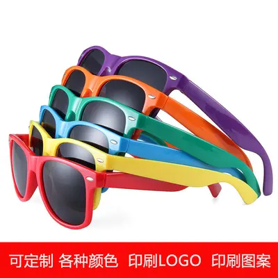 Grenzüberschreitende europäische und amerikanische Promotionsgeschenk-Sonnenbrillen Bonbonfarbe Retro 2140 Nagel-Stil bedruckbar Logo Geschenk-Sonnenbrillen
