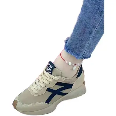 Büyük Beden Kadın Kalın Tabanlı Forrest Gump Tarzı Spor Ayakkabı