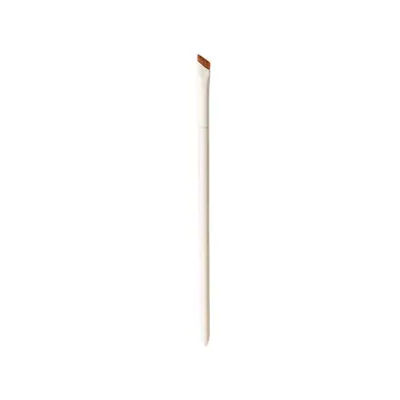 Porcelain White Crescent Eyeliner Brush with Angled Thin Tip - 12