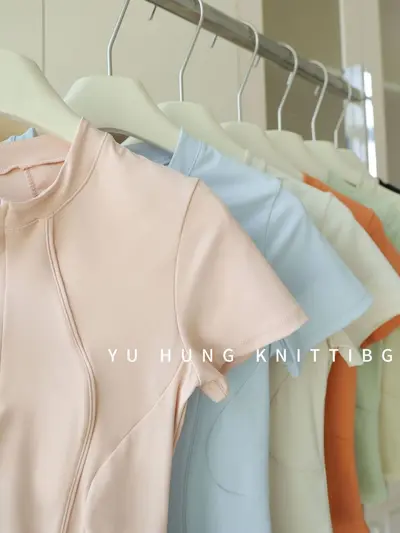 Women's Summer Sports Top, Thin, Stand-up Collar, Running and Pilates - 4