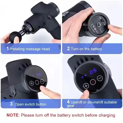 Professional Fascia Gun Muscle Massager, Percussion