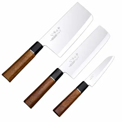 Kitchen knife set with chef knife and fruit knife