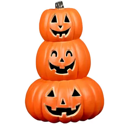 Light-Up Large Halloween Pumpkin Lantern Decoration - 6