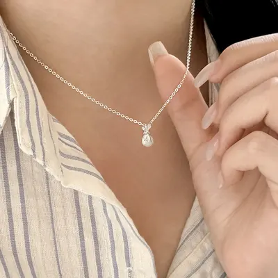 S999 Sterlingsilber Glücksbeutel Halskette Chinesischer Stil