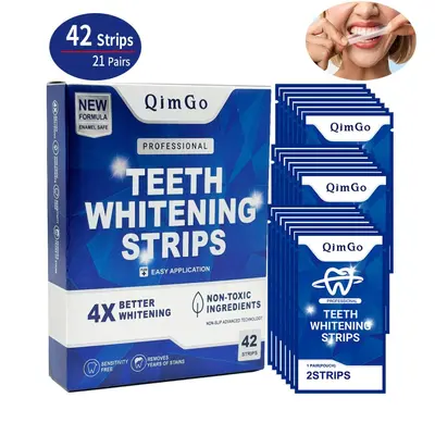 Diş Beyazlatma Şeritleri, Kuru Şerit Tipi, TeethWhiteningStrips - 5