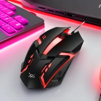 Wired USB Light-Up Gaming Mouse for Desktop and Laptop