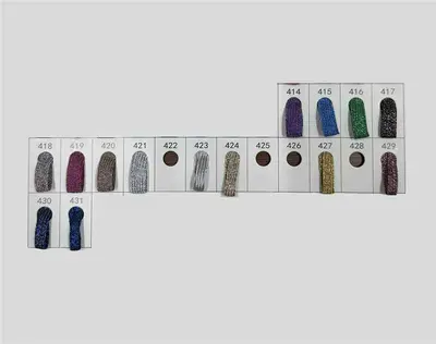 Metal Yassı Elastik Lastik Bant, Altın ve Gümüş İplik Renkli Giyim ve Hediyelik Süs Bandı - 12