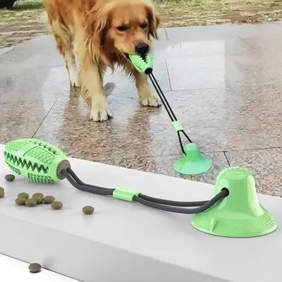Bite-Resistant Suction Cup Ball Dog Toy - 9