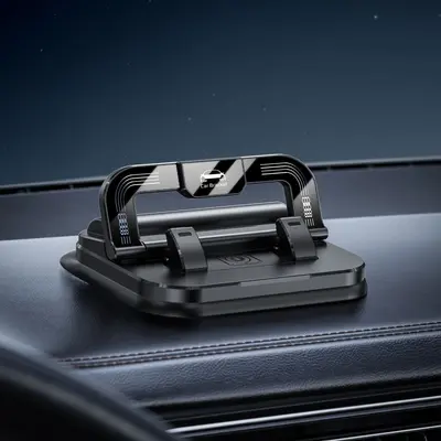 Car Wireless Charging Phone Holder, Ambient Light, Automatic Clamp, Fast Charging - 7