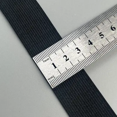 Elastikband 4 cm hohe Elastizität Schwarz Weiß Bekleidungszubehör - 11