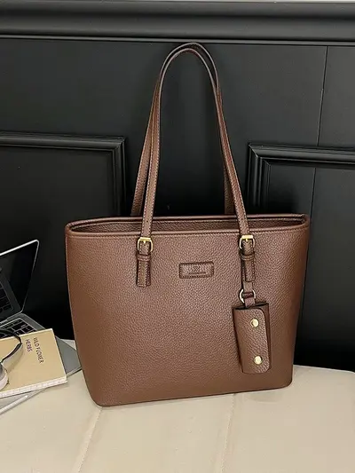 Large-Capacity Women's Tote Bag Commuter Shoulder Bag - 2