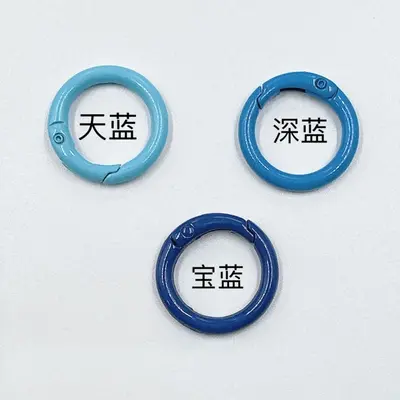 Colorful Alloy Spring Ring Clasp, DIY Jewelry Accessory - 13