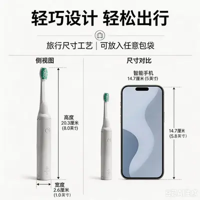 Electric Toothbrush Portable Lazy Travel Toothpaste and Toothbrush All-in-One Adult Men and Women Automatic Toothpaste Dispensing Integrated Toothbrush - 4