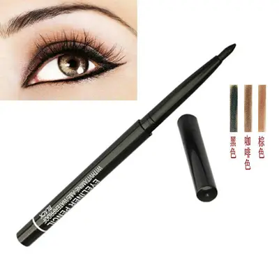 Automatischer Drehbarer Wasserfester Eyeliner- und Augenbrauenstift, 3 Farben im Set