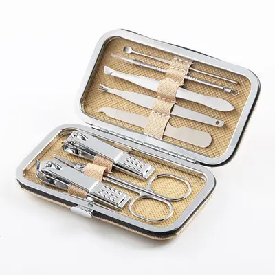 Edelstahl-Nagelschere, 7-teiliges Maniküre-Set - 10