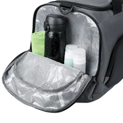 Fitness-Tasche, großer Kapazität, Sporttasche mit Trocken- und Nassfachaufteilung, bedrucktes Logo, unabhängiges Schuhfach, wasserdichte Reisetasche
