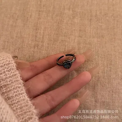 Vintage adjustable ring ethnic retro style - 12