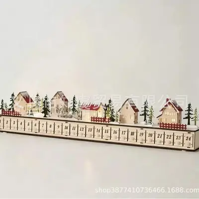 Christmas Village Advent Calendar Home Decoration - 8