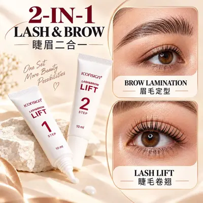 ICONSIGN Wimpern-Perm-Augenbrauen-Set Keratin-Schönheit Wimpernwickler Barbie-Wickler Langlebiger Wimpern-Perm-Agent Hersteller