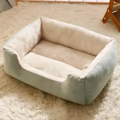 Kedi ve köpek yatakları, küçük ve orta boy köpekler için kışın sıcak tutan yataklar, Teddy köpek yatakları, evcil hayvan yatakları, köpek minderleri, dört mevsim evcil hayvan yatakları.