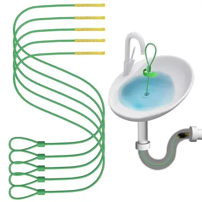 Drain Snake Hair Clearing Hook for Bathroom Pipes, Floor Drain and Kitchen Sink