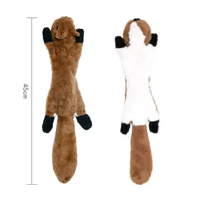Köpek Oyuncağı Gerçekçi Hayvan Derisi Görünümlü, 45 cm, Sesli Peluş - 4