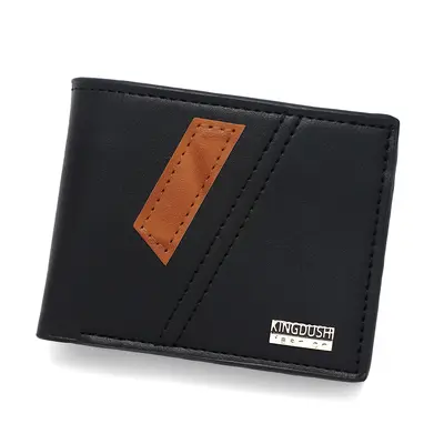 Men's Short Wallet, Multi-Card Slots, Slim Leather - 6