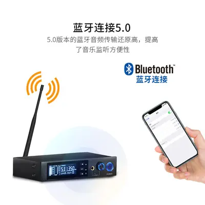 Professional level wireless in-ear monitoring earbuds with microphone stage outdoor performance singer live streaming waist bag monitoring