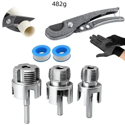 PPR Pipe Threading Tool, Carbon Steel, 1/2" 3/4" 1" - 11