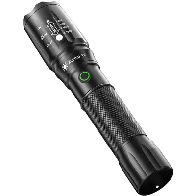 Shenyu LED Güçlü Işıklı Zoom Özellikli USB Şarjlı El Feneri