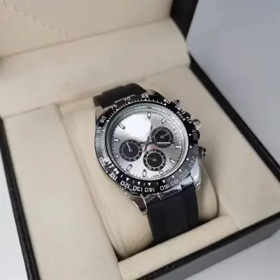 Erkek silikon saat Submariner kuvars su geçirmez parlak - 9