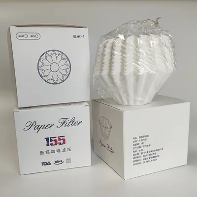 Flower-Shaped Wavy Coffee Filter Paper for American Coffee Makers, B01 - 9