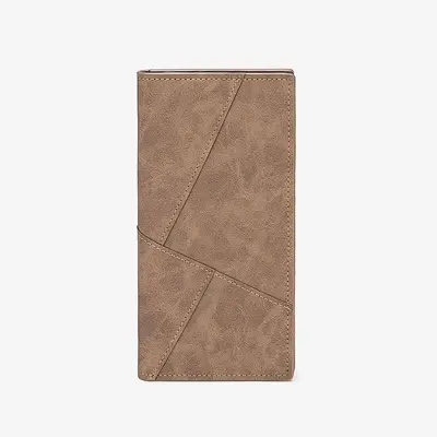 Men's Ultra-Thin Long Wallet with Card Slots and Coin Pocket - 7