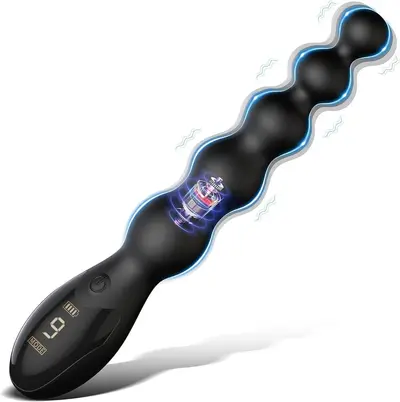 Neuer Amazon-Trend AV Digitalanzeige Perlen-Vibrator mit mehreren Frequenzen Vibrationsstab für Männer und Frauen Erwachsenen-Masturbator Analplug realistischer Dildo