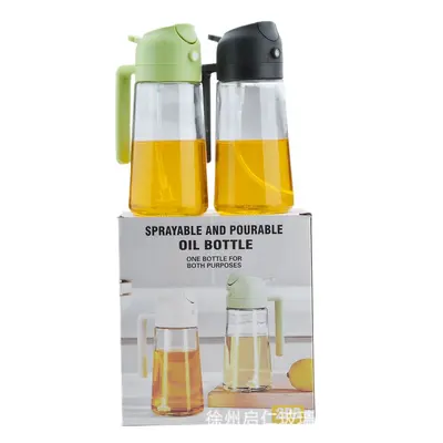 Cross-border Glass Oil Dispenser Spray and Pour Dual-use Large Capacity Non-drip Household Cooking Oil Sprayer Bottle Food Grade Oil Storage and Dispensing Spray Bottle - 11