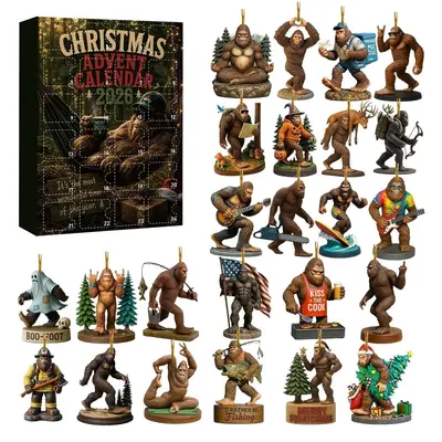 Weihnachts-Countdown-Blindbox mit Bigfoot-Anhänger - 9